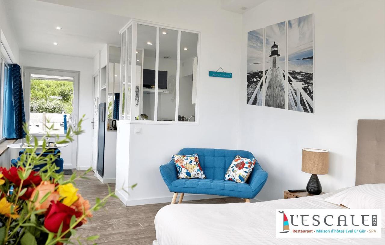 L'Escale Evel Er Ger Bed and Breakfast Locquirec Eksteriør billede